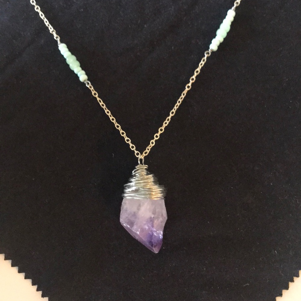 Amethyst Sterling Silver Necklace